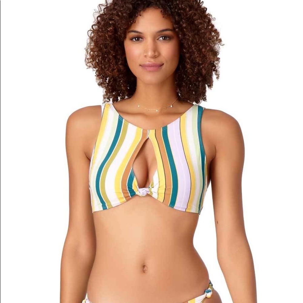 Anne Cole Mixed Drink Crop Top Only